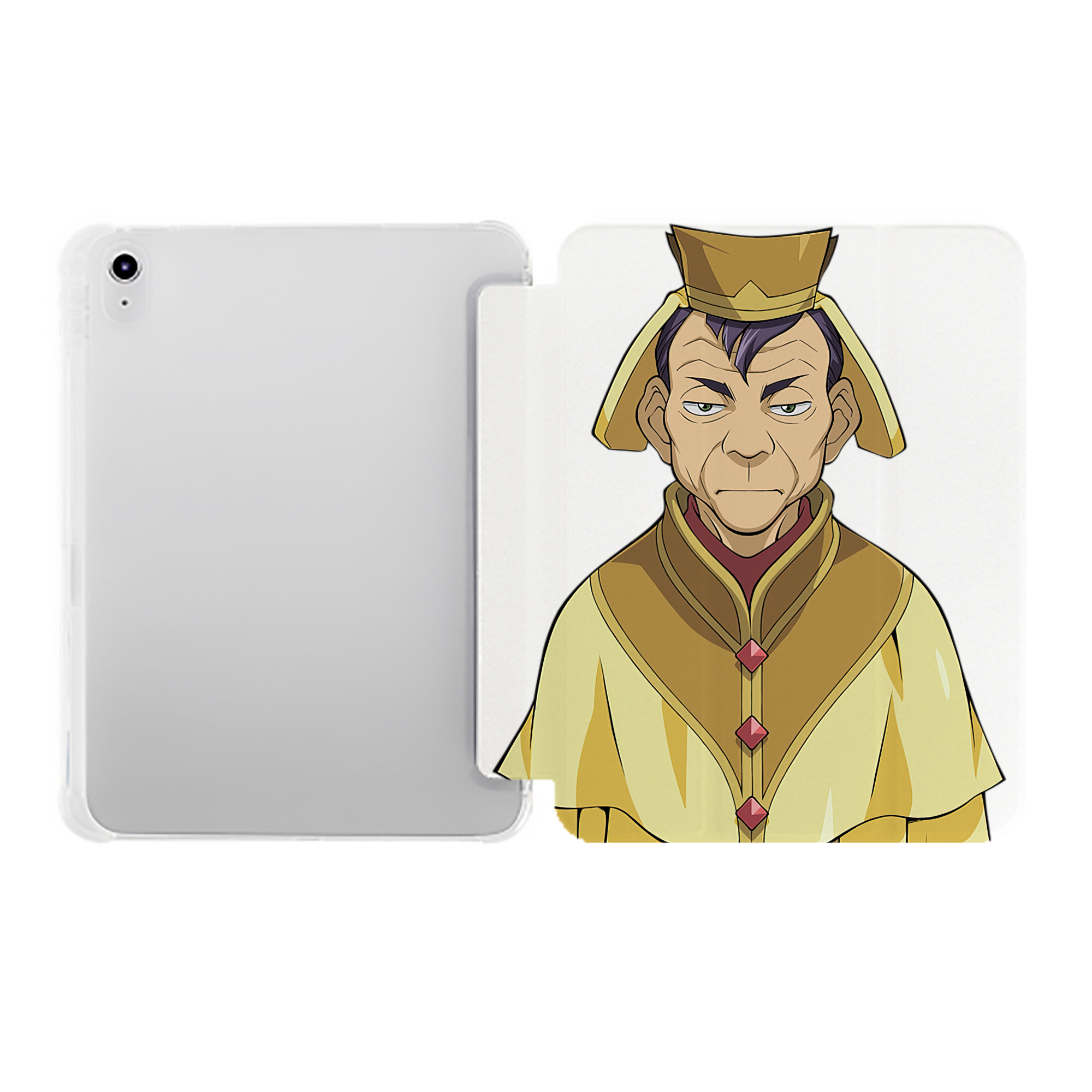 （画像用） 遊☆戯☆王 Yu-Gi-Oh! IPad ケース ペン収納付き 三つ折りスタンド PUレザー×シリコン 対応機種9.5/10.5/10.9インチ